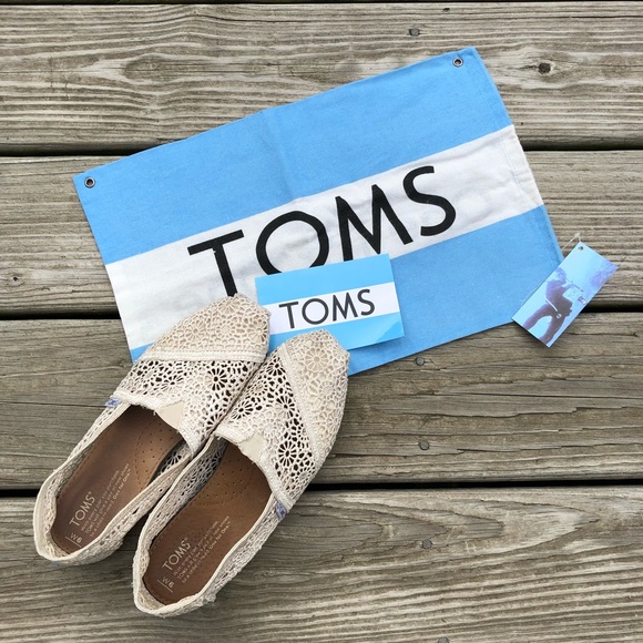 Toms Natural Crochet Espadrilles - Picture 2 of 6